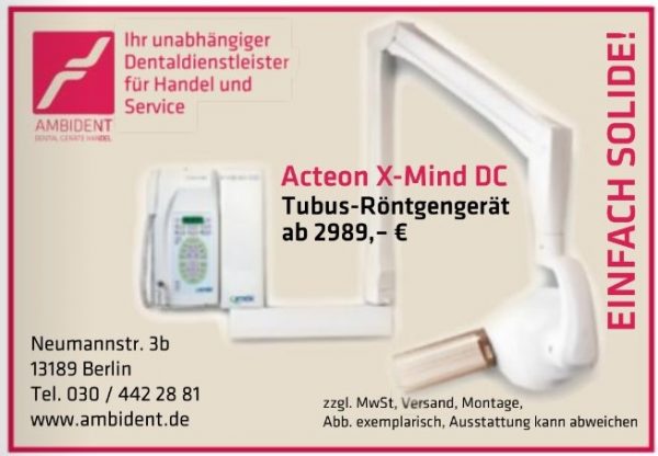 X-Mind DC intraorales Röntgengerät MBZ 10 2021