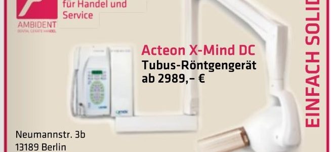 X-Mind DC intraorales Röntgengerät MBZ 10 2021